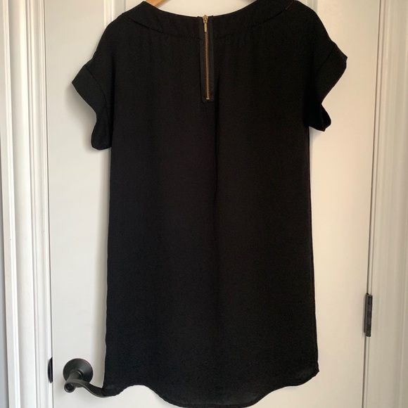 Zara Basics: Black Dress w/ Gold Back Zipper - Picture 7 of 13